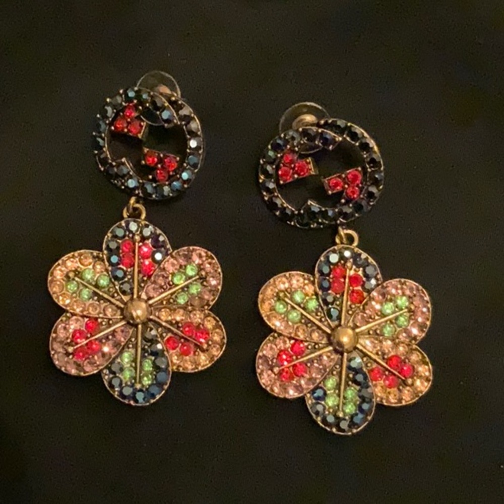 Multi Color Stone Earrings